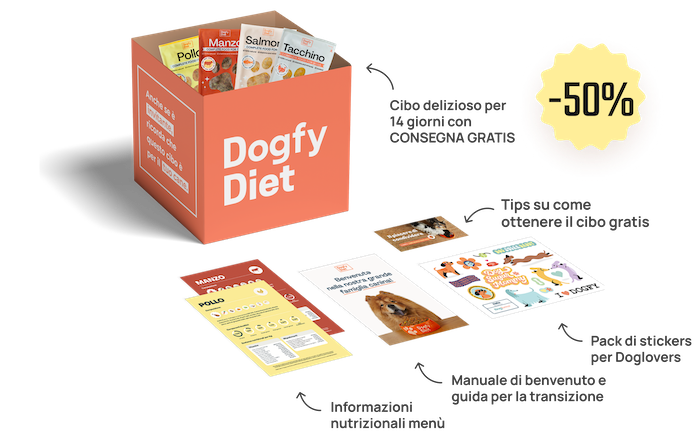 Ordina il contenuto del test Dogfy Diet