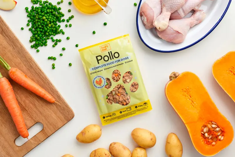 Bustina di cibo per cani gusto pollo