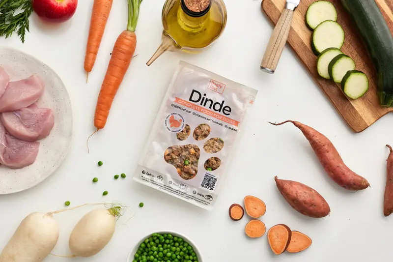 Sachet de nourriture naturelle pour chien