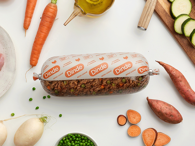 Emballage de repas naturels pour chiens de Dogfy Diet